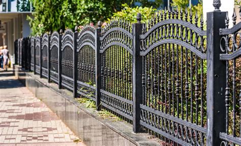 metal fence around house|best metal fence designs.